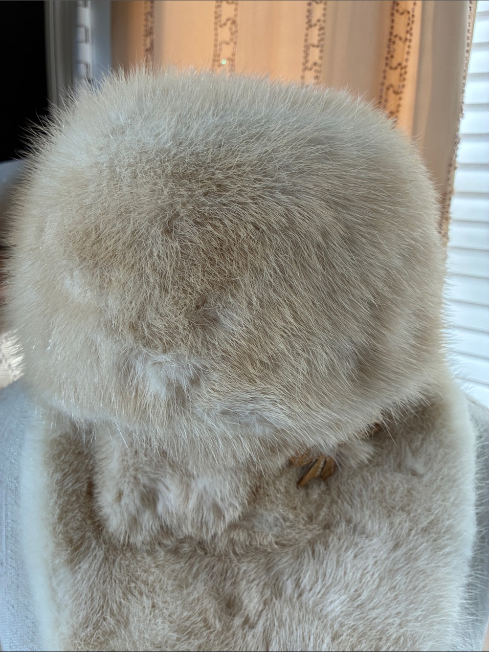 Vintage Cream Mink Fur Hat